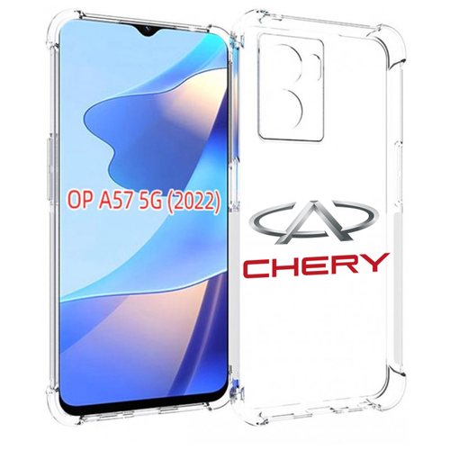 Чехол MyPads Chery-3 мужской для OPPO A57 5G(2022) задняя-панель-накладка-бампер