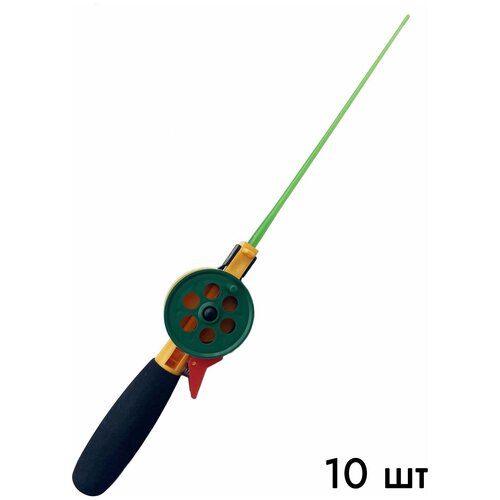 Набор складных удочек для зимней рыбалки 10 шт зеленый набор складных удочек для зимней рыбалки 2 шт зеленый
