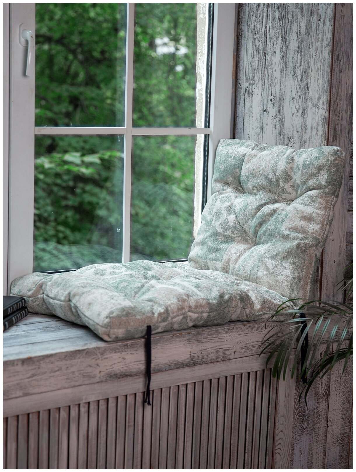 Подушка для подвесного кресла, матрас на качели садовые, подушка на кресло качалку, подушка для качелей - фотография № 1