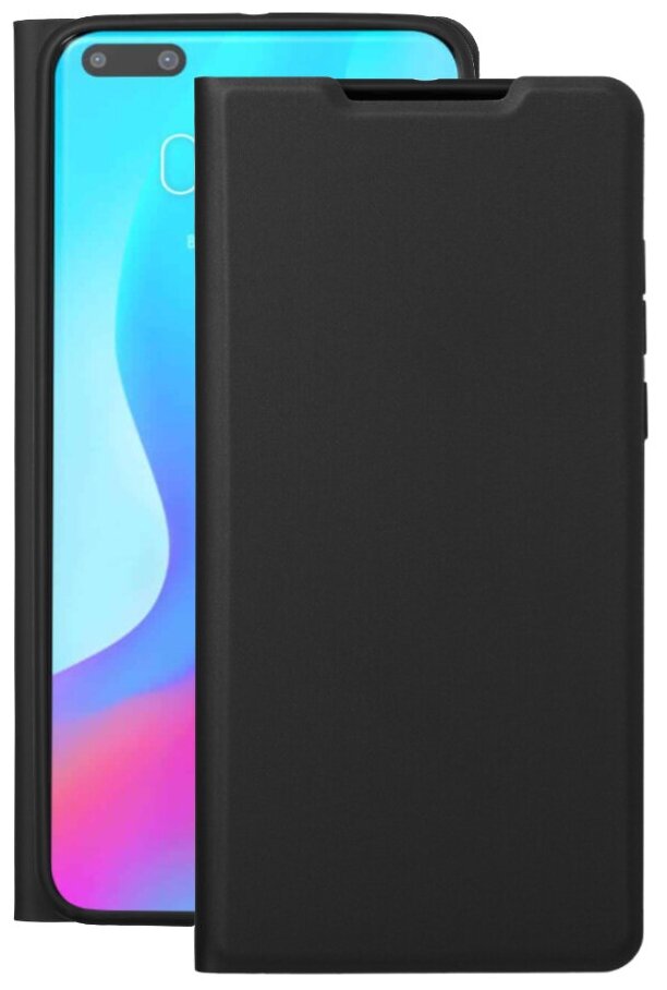 Чехол Book Cover Silk Pro для Huawei P40, черный, Deppa 87590