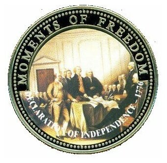 (2001) Монета Либерия 2001 год 10 долларов "Декларация Независимости" Медь-Никель UNC