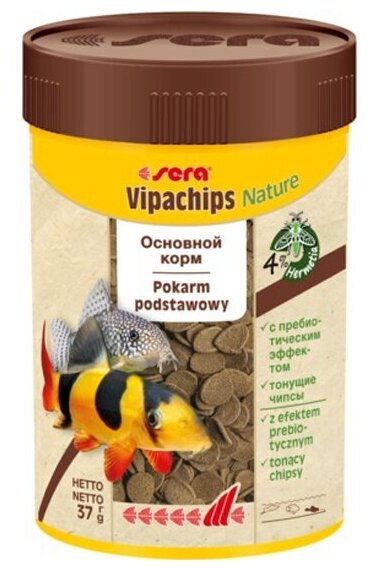 Корм для сомов и донных рыб Sera VIPACHIPS 100 мл 37 г - фотография № 10