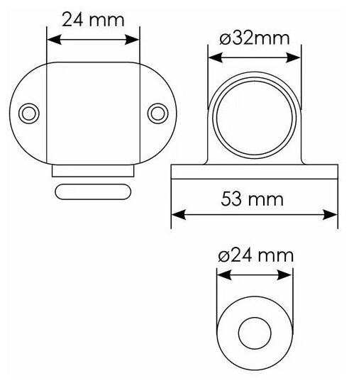 Дверной ограничитель / Магнитный / MDS-1 PC / Morelli / Цвет - полированный хром - фотография № 3