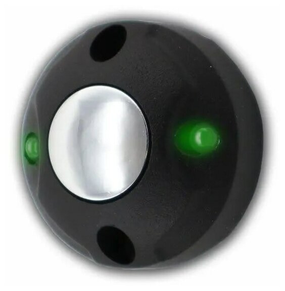 Кнопка выхода накладная с индикацией PUSHка (черный муар) металлическая для уличного монтажа