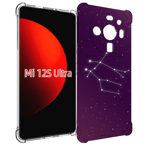 Чехол MyPads знак-зодиака-близнецы-4 для Xiaomi 12S Ultra задняя-панель-накладка-бампер