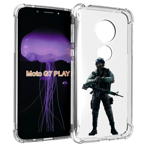 Чехол MyPads Tom-Clancy's-Rainbow-Six-2 для Motorola Moto G7 Play задняя-панель-накладка-бампер