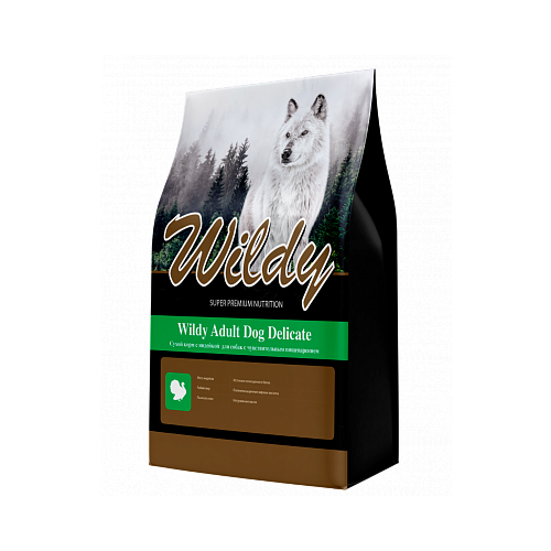 Wildy сухой корм для собак с чувствительным пищеварением с индейкой (wildy adult dog delicate)