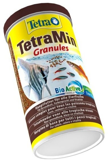 TetraMin Granules корм для всех видов рыб в гранулах 1 л - фотография № 8