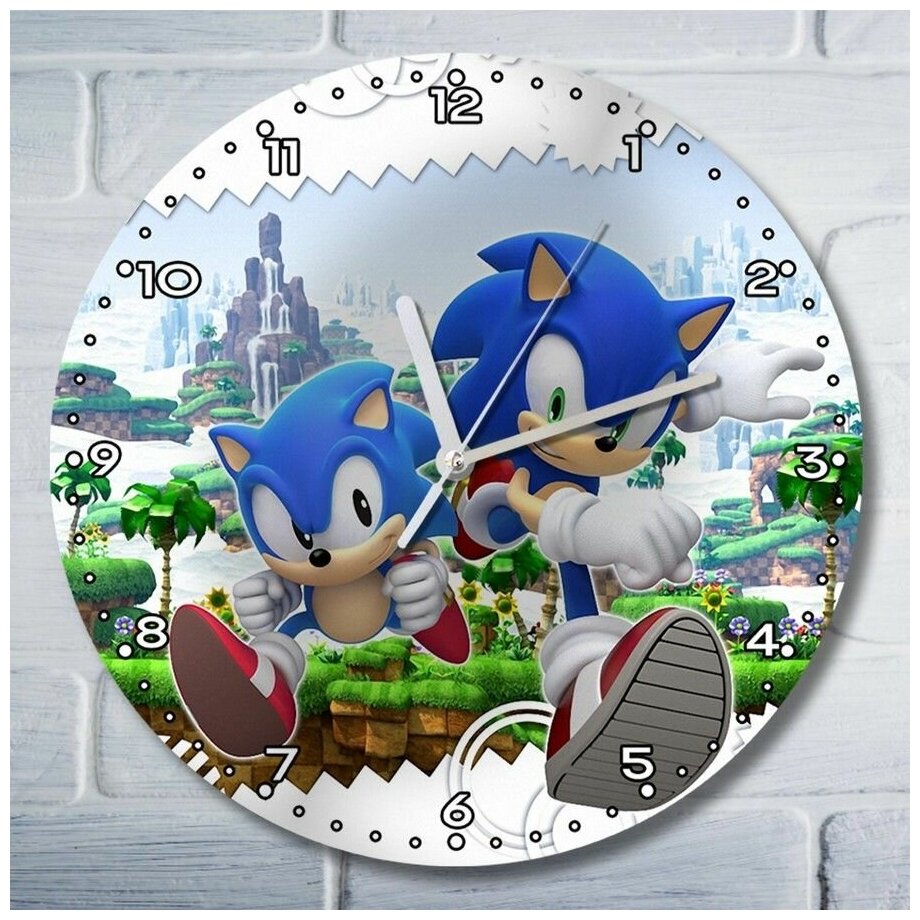 Настенные часы УФ Игры Sonic Generations (Гонки Еж Наклз Тэйл Фурри) - 6048