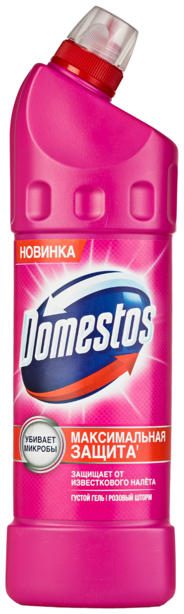 Гель универсальный Розовый шторм Domestos, 750 мл - фотография № 1