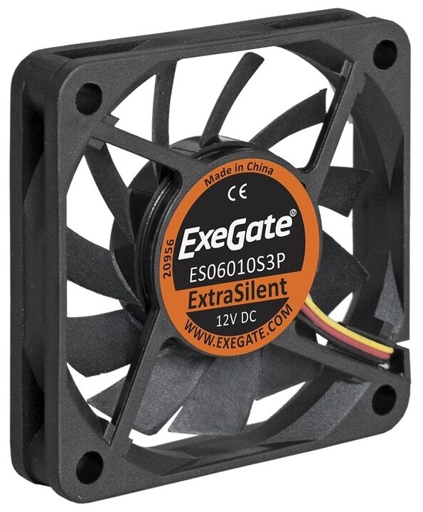 Вентилятор ExeGate ExtraSilent ES06010S3P 60 мм 3-pin, 1шт (EX283368RUS)