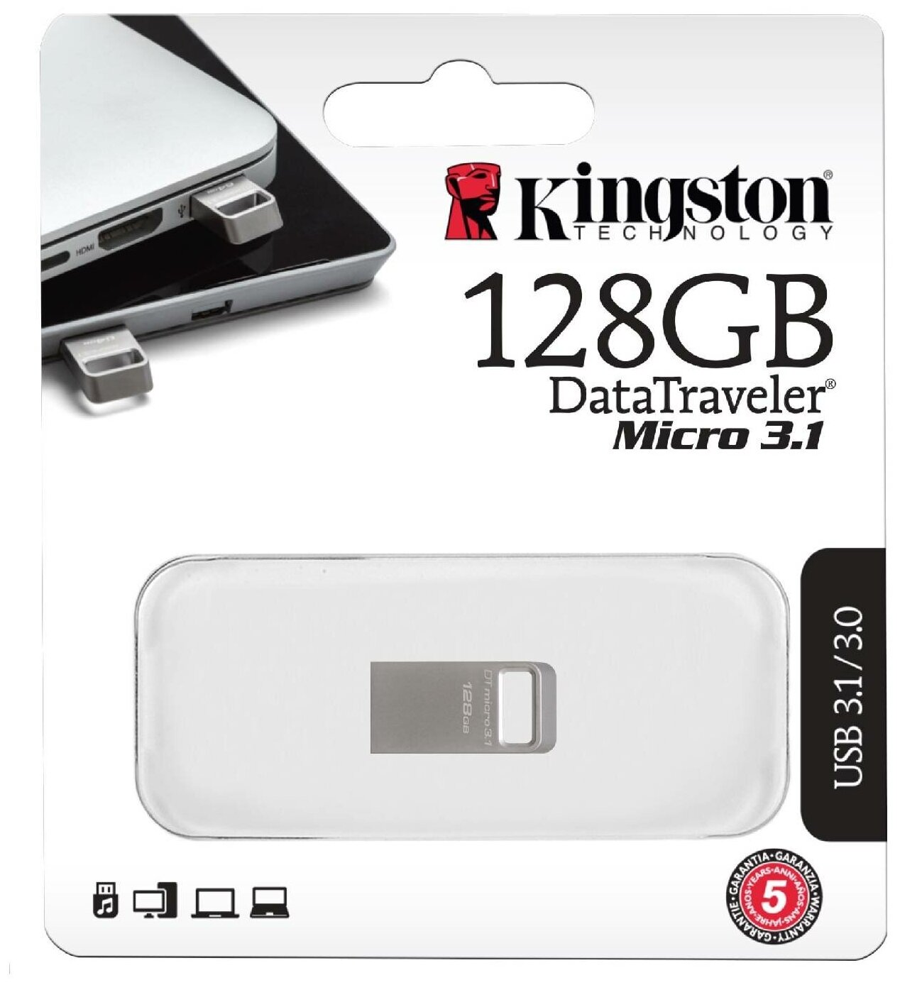 Kingston Micro 128Gb USB 3.1 - фото №14