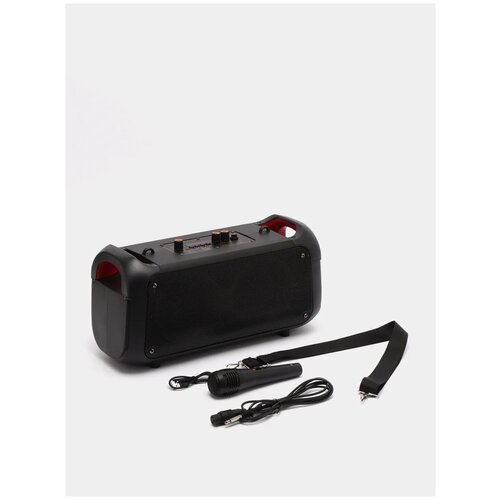 Колонка акустическая портативная бумбокс (Караоке) Portable HIFI Speaker CLM RX4207 /подсветка/микрофон проводной/bluetooth/ AUX/Usb/Аудио вход