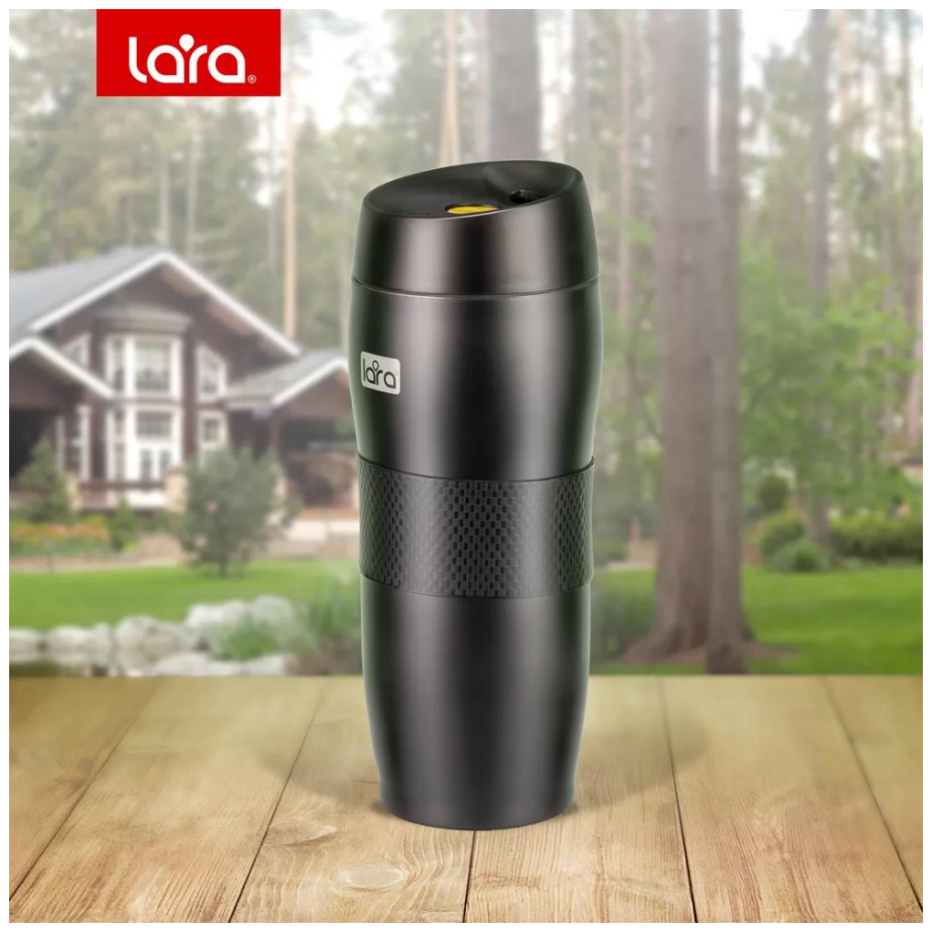 Термокружка LARA LR04-23 Black, 0,45л, двойные стенки - фотография № 6