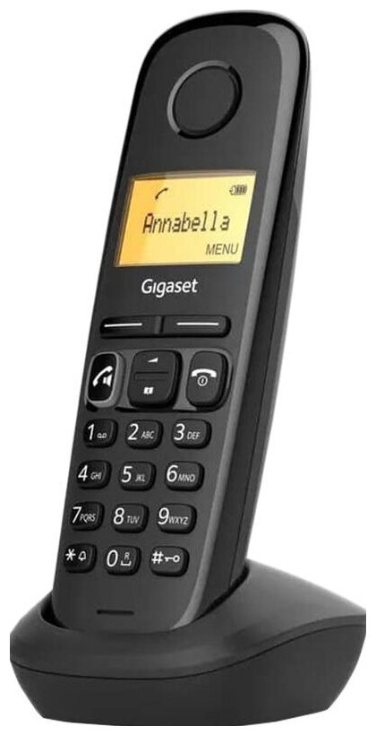 Дополнительная трубка Gigaset (A270H) черн. для Gigaset A270 black