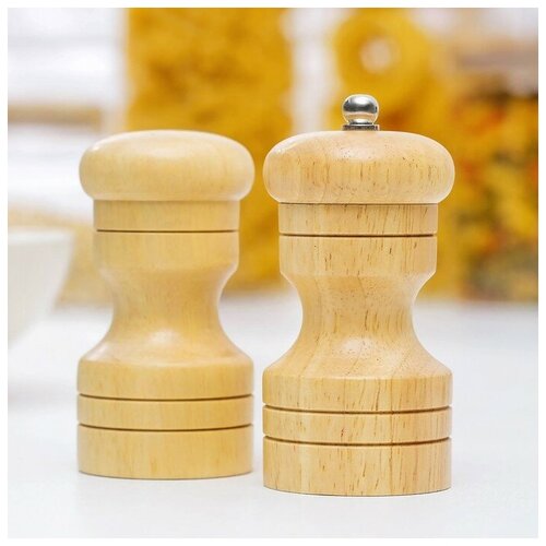 Набор для специй Комфорт 50 мл 11х10х5 см 2 предмета мельница солонка 1210₽