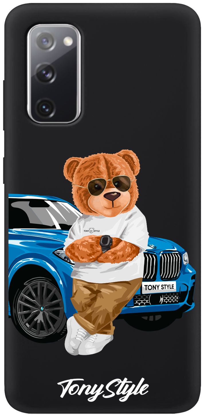 Черный силиконовый чехол для Samsung Galaxy S20FE Tony Style с машиной