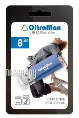 Накопитель USB 2.0 64GB OltraMax 30 синий - фото №16