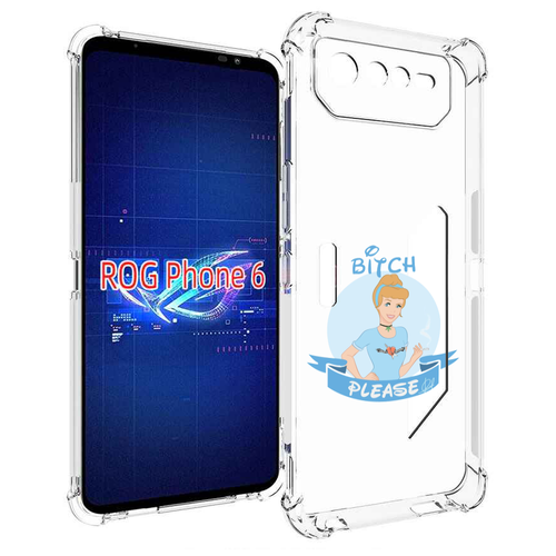 Чехол MyPads принцесса-эльза женский для Asus ROG Phone 6 задняя-панель-накладка-бампер