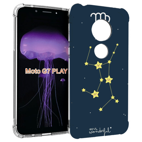 Чехол MyPads знак-зодиака-дева-3 для Motorola Moto G7 Play задняя-панель-накладка-бампер