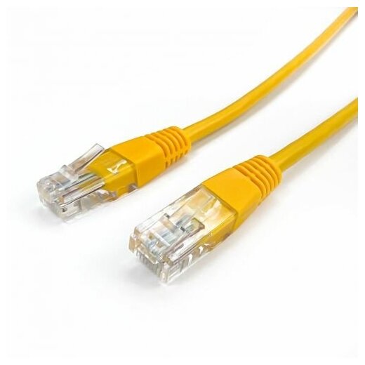 Патч-корд U/UTP 5e кат. 2м Filum FL-U5-C-2M-Y 26AWG(7x0.16 мм), кабель для интернета, чистая медь, PVC, жёлтый