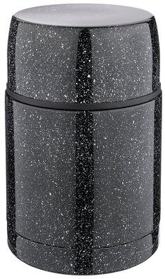 Термос Agness 910-105 с широким горлом и крышкой-чашкой, 0.5л, черный