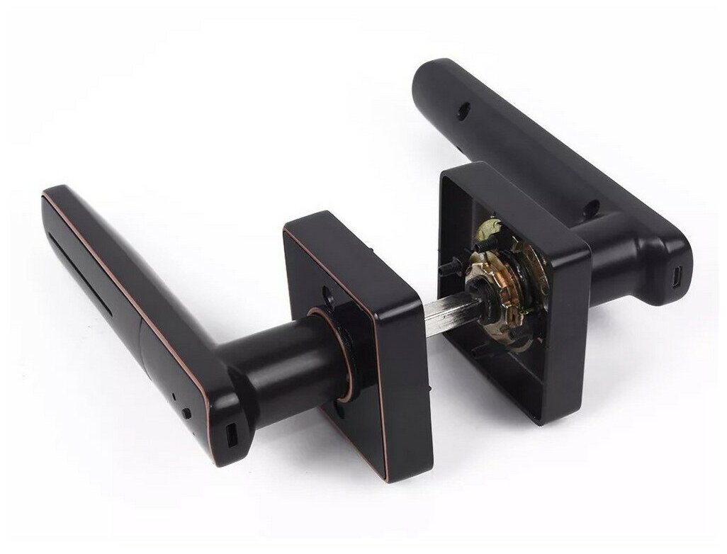 HDcom SL-803 Smart - биометрический электронный накладной замок дверной с отпечатком пальца или отрытие ключом