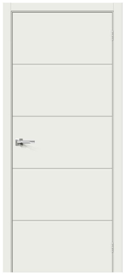Дверь Граффити-1 Super White Браво, Bravo 200*60 + коробка и наличники