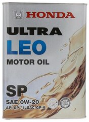 Минеральное моторное масло Honda Ultra LEO 0W20 SP, 4 л, 1 шт.