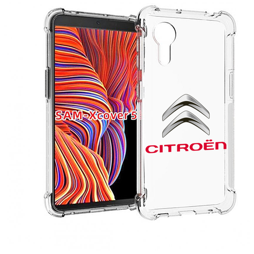 Чехол MyPads citroen-3 мужской для Samsung Galaxy Xcover 5 задняя-панель-накладка-бампер