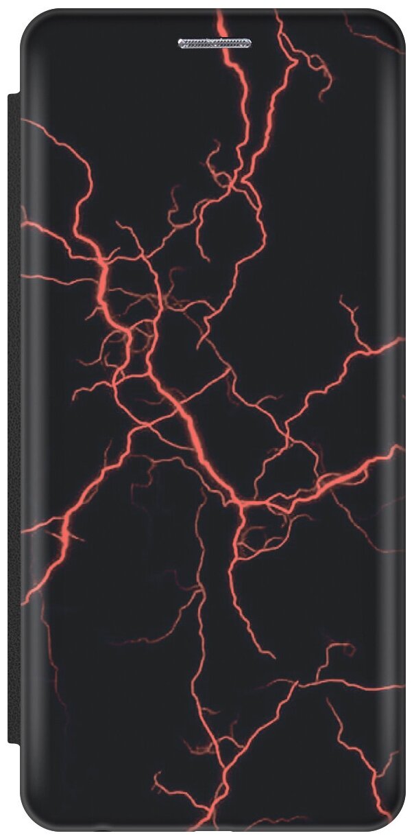 Чехол-книжка Алая молния на Xiaomi Redmi 8A / Сяоми Редми 8А черный