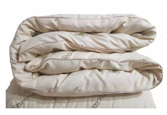 Одеяло верблюжья шерсть(пух) чехол тик 1,5 спальное плотность одеяла: 450 гр/м2 зимнее теплое - фотография № 1