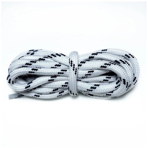 Шнурки LENKO белые с черными вкраплениями 160 см