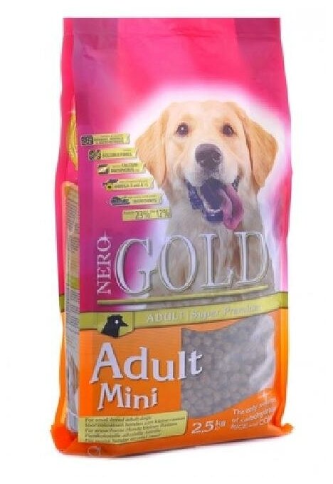 NERO GOLD super premium Для Взрослых собак Малых пород (Adult Mini 2312) | Adult Mini 2312 2,5 кг 10078 (2 шт)