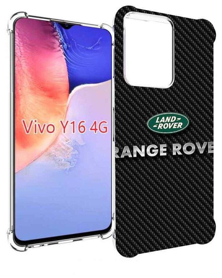 Чехол MyPads land rover ленд ровер 2 для Vivo Y16 4G/ Vivo Y02S задняя-панель-накладка-бампер