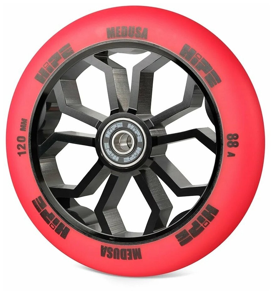 Колесо Hipe Medusa Wheel Lmt36 120мм Red/core Black, Black/red