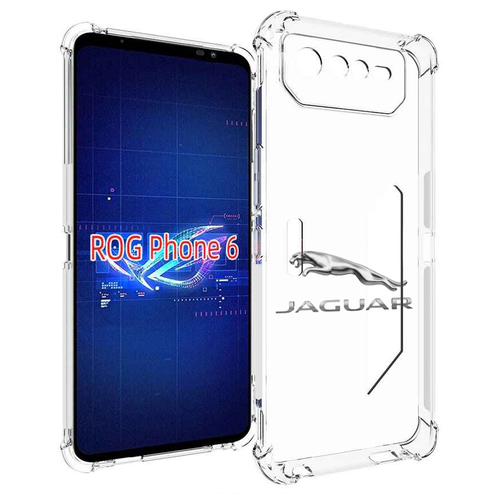 Чехол MyPads jaguar-3 для Asus ROG Phone 6 задняя-панель-накладка-бампер