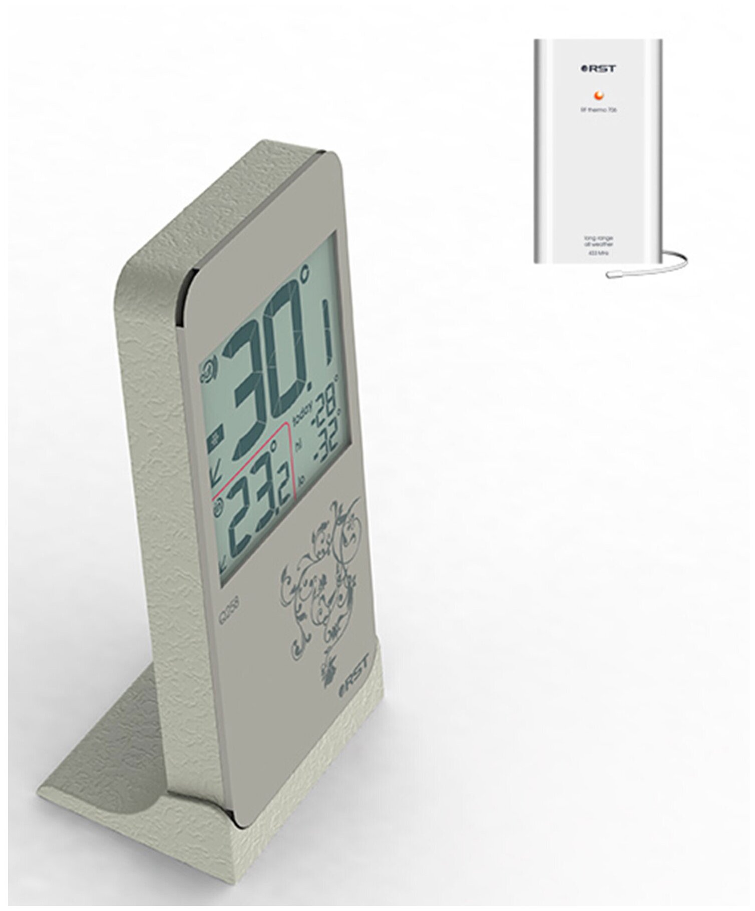 Цифровой термометр с радиодатчиком RST Q258 (RST02258) - фотография № 6
