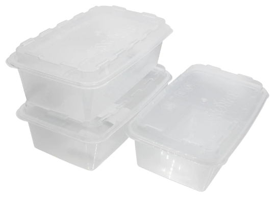 Набор контейнеров для заморозки пластик цвет прозрачный 3 шт