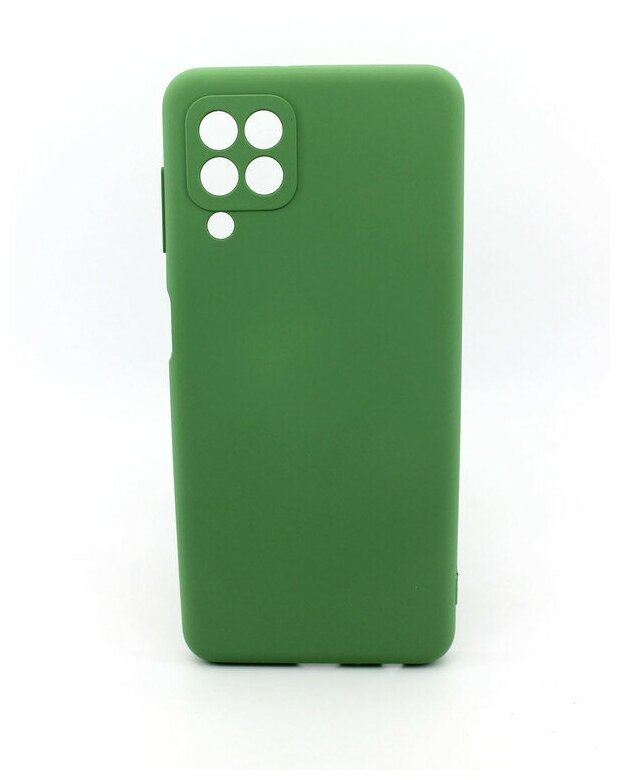 Чехол soft-touch для Samsung Galaxy A22 4G/ Galaxy M32, с защитой камеры и подкладкой из микрофибры, зеленый