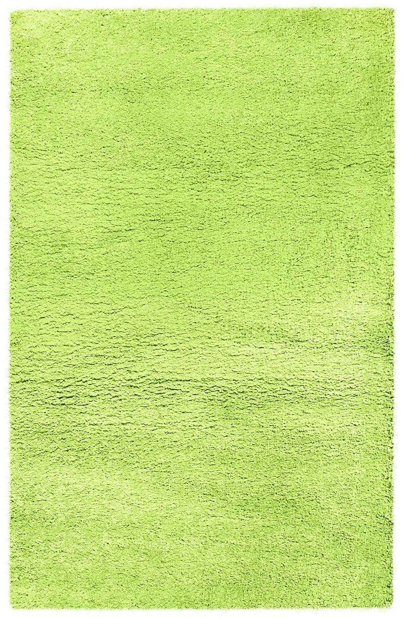 Ковер полипропилен Шагги Тренд L001 60x110 см цвет зеленый - фотография № 1
