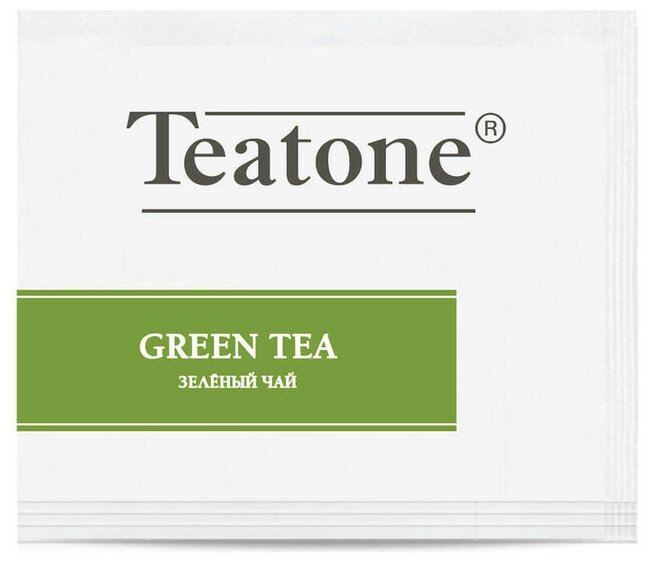 Чай Teatone Green Tea (Зеленый чай) в пакетиках 300шт - фотография № 3