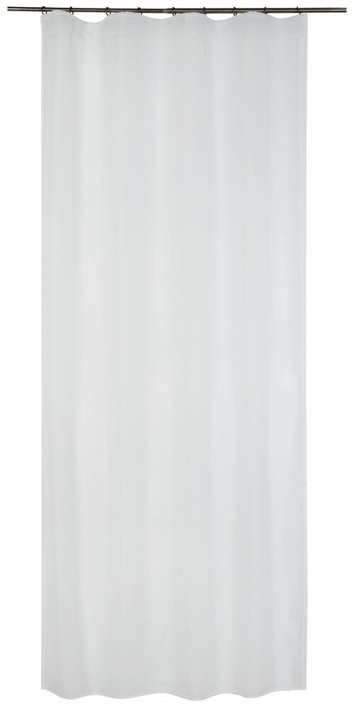 Тюль на ленте со скрытыми петлями Inspire Polyone White 140x280 см цвет белый