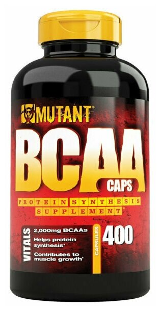 BCAA Mutant BCAA (400 капсул), 640мг (аминокислоты)