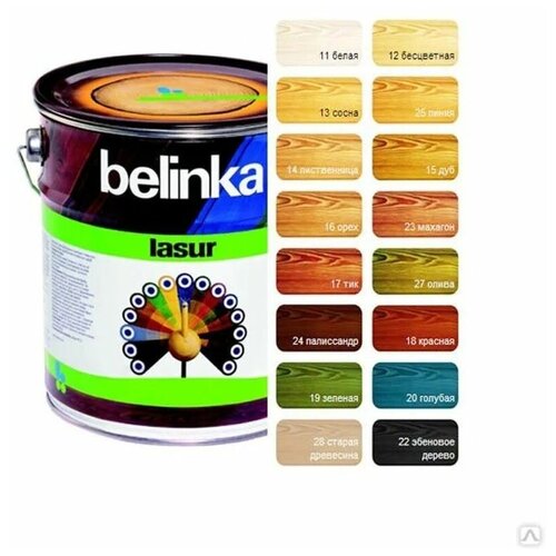 Пропитка для древесины BELINKA LASUR №12 бесцветная 5л краска belinka lasur 16 10л орех