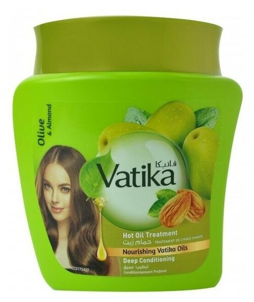 Маска для волос Dabur Vatika Naturals Deep Conditionin Olive & Almond, 500 г