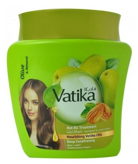 Маска для волос Dabur Vatika Naturals Deep Conditionin Olive & Almond 500 г