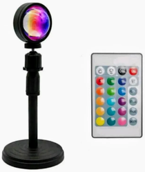 Лампа - ночник закат, проектор 16 цветов, с пультом управления / RGB LED Sunset Lamp