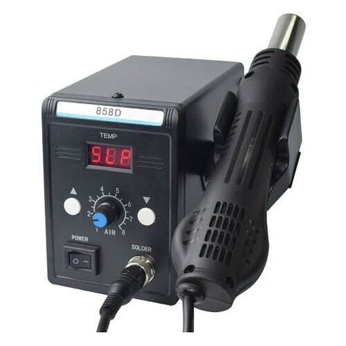 Паяльная Станция Eruntop 858D black с Паяльным Термо Феном и Цифровой Индикацией 369000₽