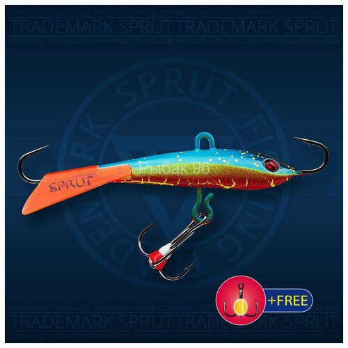 фото Балансир рыболовный sprut tanpo №7 18г 65мм rb+тр. с ф/к